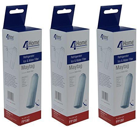 4YourHome de repuesto para agua y hielo paquete de cartucho de filtro de Triple para KitchenAid frigoríficos de estilo americano congeladores