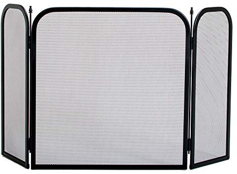 Fire Vida Roxby Fire Screen Spark Guard Square, Black