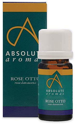 Absolute Aromas Rose Otto Essential Oil (2ml) - 100% Pure, Natural, Undiluted, Cruelty-Free and Vegan – for Aromatherapy, Diffusers, Candle Making and DIY Beauty Recipes - Rosa Damascena