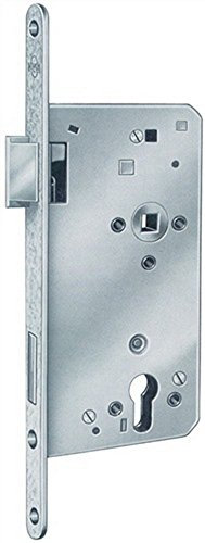 Haustür-Einsteckschloss 0024 PZW 22/80/92/10mm DIN L silber ktg.BKS