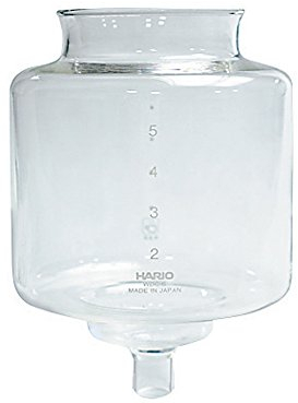 HARIO - Bol Superior de Cristal para sifón de café, Transparente, Transparente, 1,4 kg Aprox.