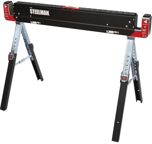 PROTOCOL Sawhorse, Work Table, 42-9/64 in., Steel
