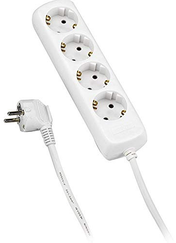 Alyco - Regleta de 4 Enchufes, Cable de 1.4 m - 199454