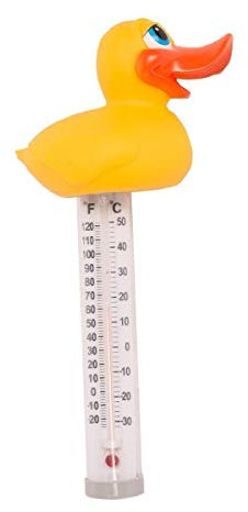 Thermomètre de piscine avec motif animalier (canard)