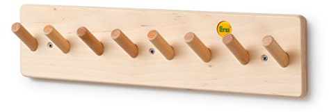 Erzi 46319 Wandhalterung aus Holz, für bis zu vier Balancierbretter, für Freizeit, Sport und Therapie