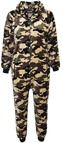 A2Z 4 Kids Animal Onesie for Kids Girls Boys Super Soft Costume Onesie - E.S Camouflage Green 2-3