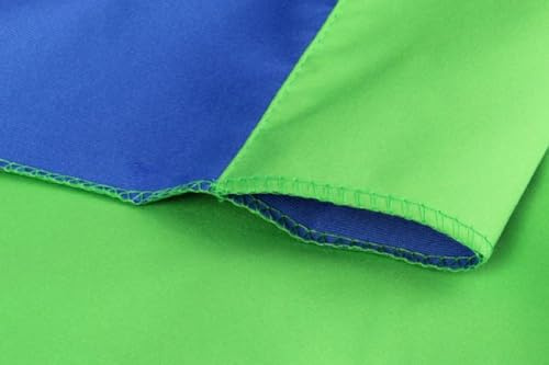 StudioKing 2,9 x 5 m Hintergrund Tuch – Blau/Grün