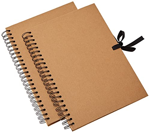 Artemio Scrapbooking Spiralalbum A4 Kraft, Kraftpapier, 23,5 x 3 x 30,5 cm