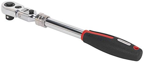 Sealey Ak8984 Ratchet Wrench 1/2In Sq Dr Flexi-Head Extendable Platinum Series