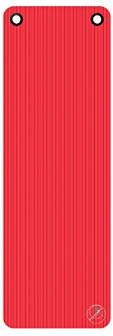Trendy Sport Trainingsmatte - ProfiGymMat - Therapiematte mit Ösen - 180 x 60 x 1,5 cm, rot