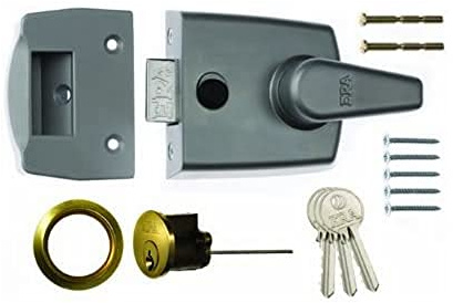ERA 60mm High Security Replacement Nightlatch - Grey Body