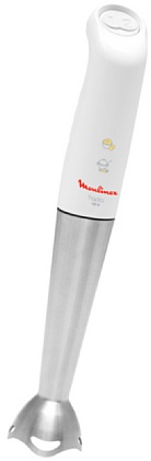 Moulinex Hapto 4 blade - Batidora, 4 cuchillas, 700 W, 2 velocidades, vaso de 0,8 l, accesorio picador de 0,45 l