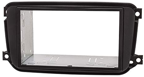 tomzz Audio 2451-039 Doppel DIN Radioblende Set kompatibel mit Smart fortwo 451 Facelift ab Bj.10.2010-2014 schwarz mit Einbaukit