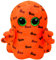 Carletto Ty Ty 37079 Ghoulie Geist mit Glitzeraugen, Beanie Boo's, Halloween limitiert, Plüsch, 24 cm, orange