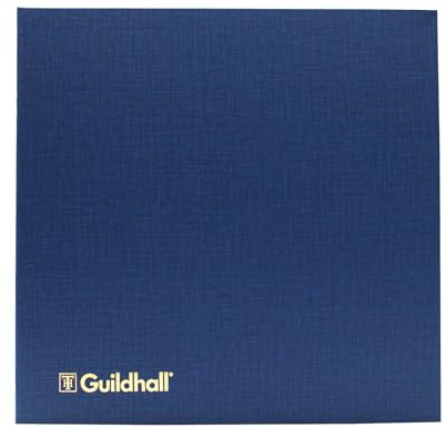 Exacompta - Ref 51/4-16Z - Guildhall Account Book - 298 x 305mm in Size, Hardback Vinyl Cover, 95gsm Ledger Quality Paper, Traditionally Sewn - 4 Debit + 16 Credit Columns