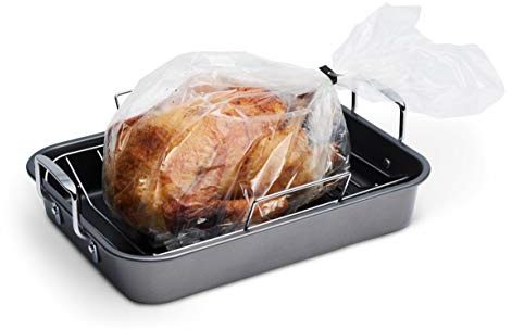 PanSaver - Bolsa de asar para horno con corbatas, 45,7 x 60,96 cm