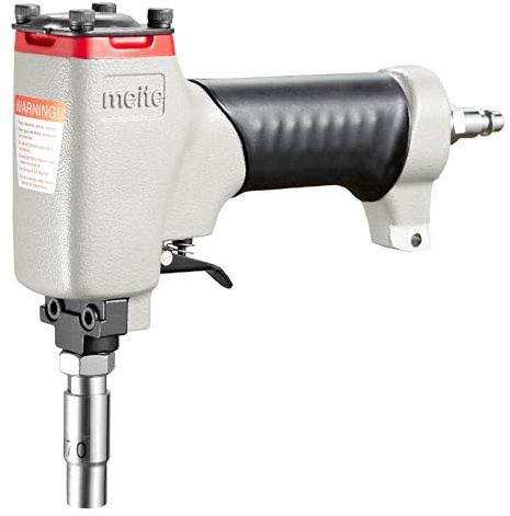 meite 1170 Pneumatic Deco Nail Gun, 11.7mm Head Decorative Air Tack Nailer for Sofa Leather, Upholstery, Furniture Trim & Craft Fastening