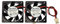 2-Pack 40 mm x 40 mm x 10 mm 4010 12 V bürstenloser Gleichstrom-Kühlventilator mit Kugellager Lüfter, 2-pin