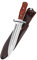 PARFORCE Messer Saufänger Abfangmesser Boar Hunter Pakka - 440-Stahl mit Schweißrinne und attraktive Pakkaholz- Griffschalen