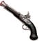 W WIDMANN MILANO Party Fashion 3085P - Antike Piratenpistole, schwarz, Kostümzubehör, Seeräuber, Gewehr