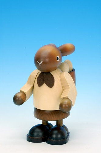 Ulbricht Osterhase Frau mit Eierkorb, natur 22cm