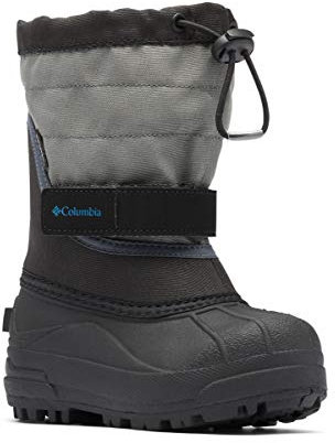 Columbia Powderbug Plus II Bimbi US 4 Nero Stivale da Neve UK 3 EU 21