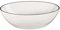 ASA 1908113 LIGNE Schale - ligne noire - Bone China Porzellan Ø 15,5 cm Höhe 5 cm, Weiß