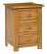 Hallowood Furniture Waverly Oak Bedside Table with Chest of Drawers, Light Oak Side Table, Nightstand with Drawers, Wooden Bedside Table for Bedroom, Living Room & Hallway