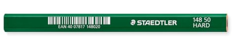 Staedtler Zimmermannbleistift hart, Holz, 175mm, Strichstärke: 1-2 mm