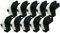 10 x DK11204 17mm x 54mm Etiketten (400 Stück/Rolle) kompatibel zu Brother P-Touch QL-500 QL-500A QL-550 QL-560 QL-570 QL-700 QL-710W QL-720NW QL-800 QL-810W QL-820NWB QL-1050 QL-1100 QL-1110NWB