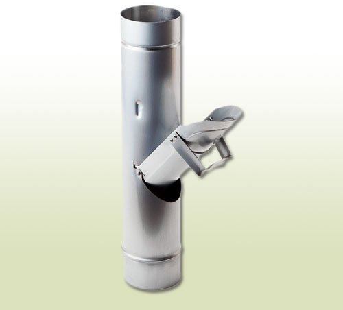 Zink Regenwasserklappe DN 120 mit Griff ohne Sieb