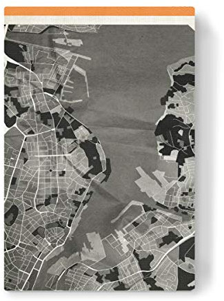 artboxONE Leinwand 30x20 cm Städte Stadtkarte Kiel von Boris Draschoff