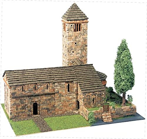 Domus Kits Domus Kits40091 3807 Teile Romanica 14 S. Pedro De Larrede Churche Modell, Maßstab 1:65, Mehrfarbig, Large