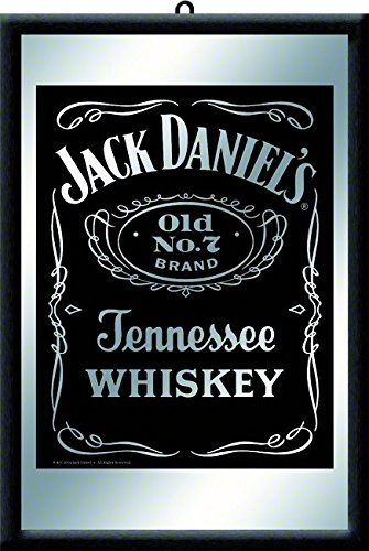 Nostalgic-Art 80702 Open Bar - Jack Daniels black, Spiegel 20x30 cm