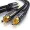 Primewire - 1m Cavo RCA Stereo - 2X RCA Maschio a 2X RCA Maschio - Serie Premium HQ - Compatibile con Ogni Tipo di Collegamento RCA