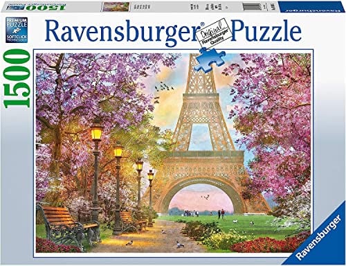 Ravensburger Puzzle 16000 - Verliebt in Paris - 1500 Teile Puzzle für Erwachsene und Kinder ab 14 Jahren, Puzzle mit Paris-Motiv