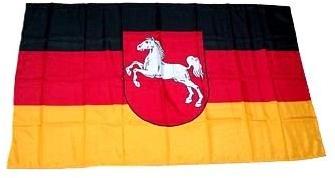 Fahne/Stockflagge Niedersachsen 30 x 45cm Flagge