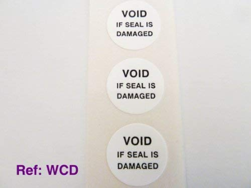VPE 50 stk. , Void ob SEAL IS beschädigt Etikett, Manipulations sicher Etikett, 19mm Durchmesser rund, schwarz auf weiß, Aufkleber bruchfest ab bei versuchten Entfernung