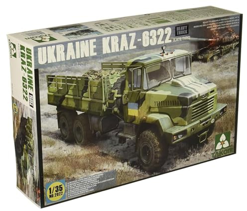 TAKOM TAK-2022 Model Kit Ukraine KrAz-6322 Heavy Truck Late Type