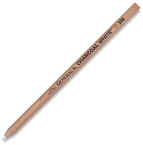 General Charcoal Pencil 558 White