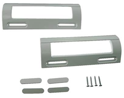 Ufixt 2 x Fits Lec, LG, Logik, Miele, Neff and New World Universal White Fridge Freezer Door Handle 80mm-150mm