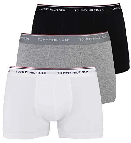 Tommy Hilfiger Uomo Pantaloncino Boxer Confezione da 3 Trunks in Cotone