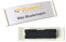 Namensschild mit Magnet gewölbt Kunststoff weiss 70x20 mm NEU