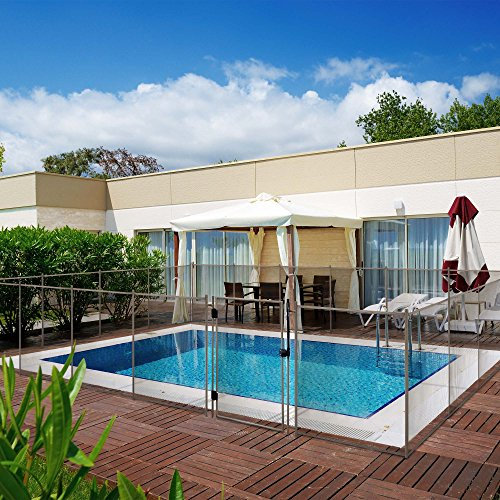 Alvifence - Barriera di sicurezza per piscina TRAMO 4 METROS Maglia sabbia palo sabbia