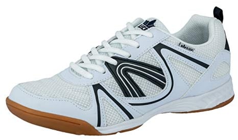 Lico Herren Fit Indoor Hallenturnschuh, Weiß Marine, 42 EU