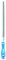 PFERD Werkstattfeile Dreikant, 200mm, dreieckige, spitz zulaufende Feile, Kreuzhieb H1 auf drei Seiten, inkl. Ergonomie-Feilenheft, 11211206 – für die grobe Zerspanung und zum Schruppen geeignet, Länge 200mm