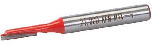 ¼” Shank - 4mm x 12mm Tungsten Carbide Straight Router Bit – Worktop Wood Cutter - Loops