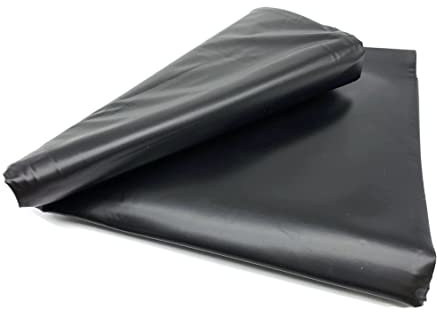 eXODA Sexlaken wasserdicht Bettlaken Bettwäsche Schwarz 180x220 cm kein Latex – aus 100% Vinyl reißfest waschbar bis 30° für verschiedene Feuchtspiele geeignet