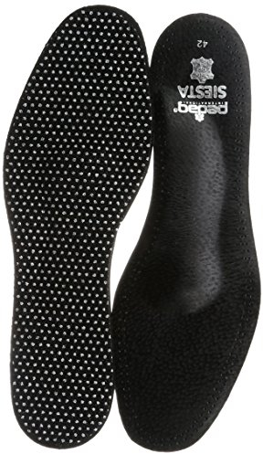 Pedag Siesta Lederschuheinlagen schwarz für Absatzschuhe, Pumps und enge Schuhe flexible Senkfuß und Spreizfußstütze Aktivkohle gegen Fußgeruch