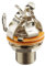 Pure Tone Jack Hembra Cromado Mono con Agarre Total para Amplificador Guitarra Bajo o Pedal de Efectos